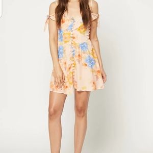 Flynn Skye Bodhi (peony) cold shoulder dress